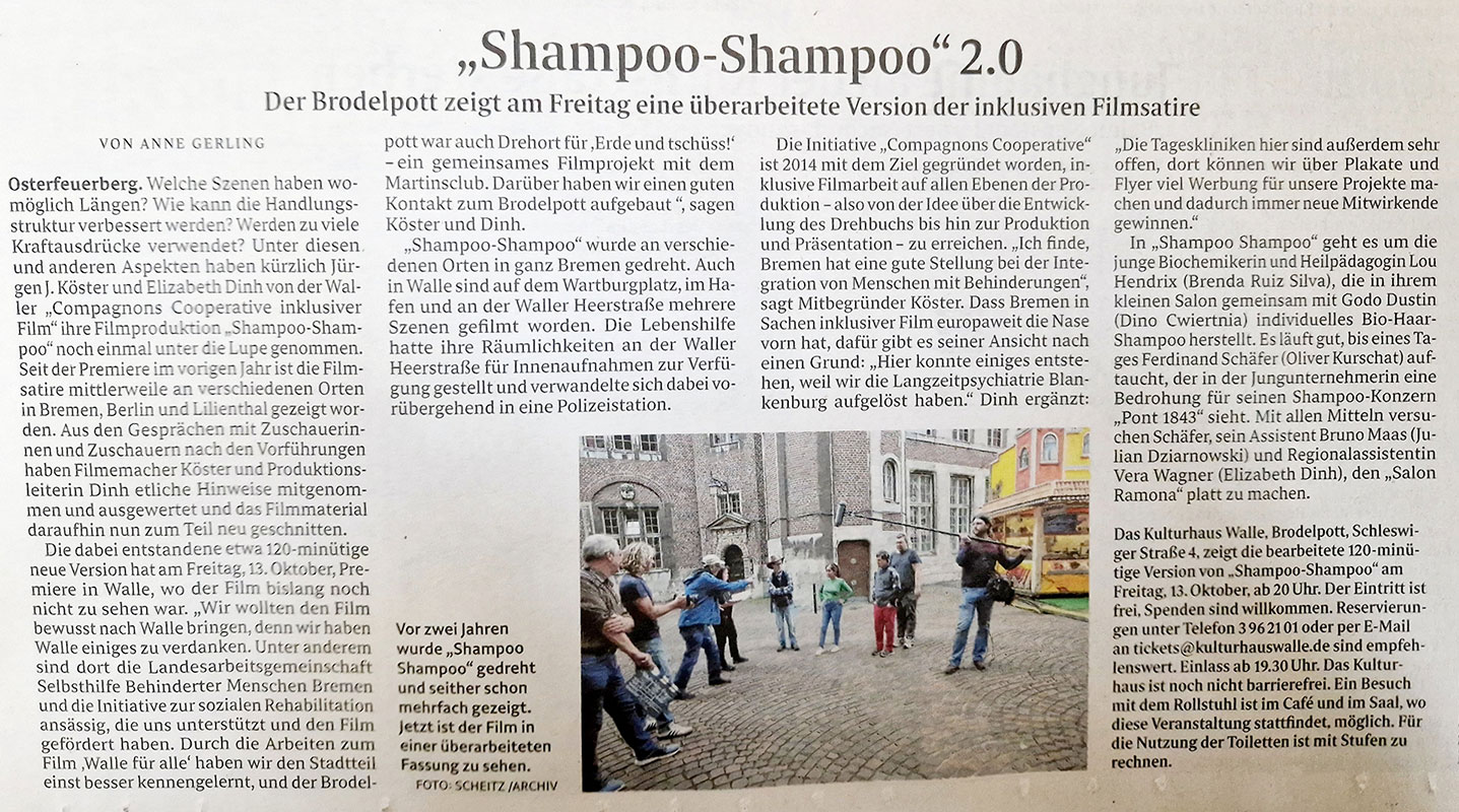 Shampoo-Shampoo-Artikel aus Stadtteil-Kurier Weserkurier vom 09.10.2023